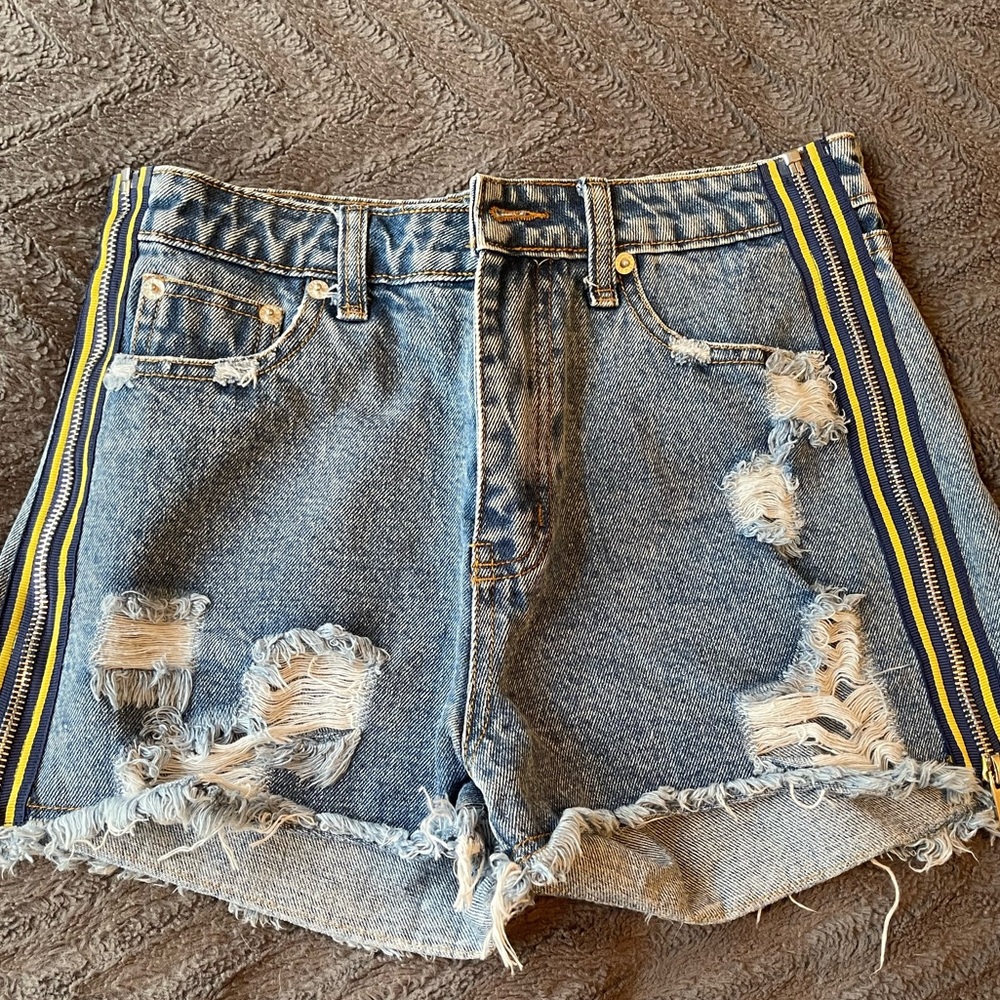 Denim shorts
